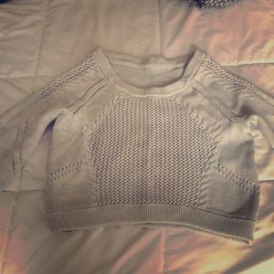 Lululemon crop cable knit sweater